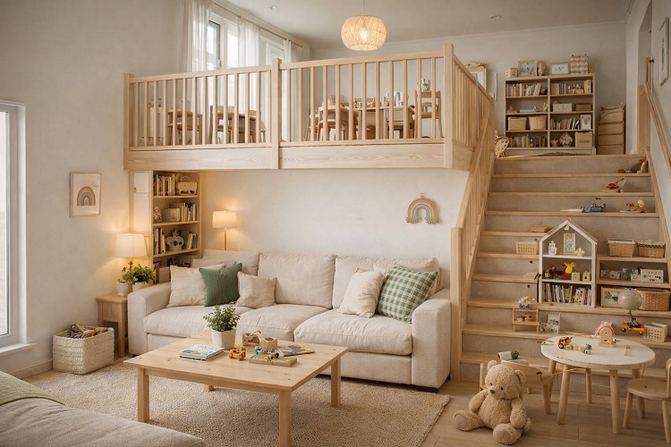 Dapat dijadikan ruang bermain anak, Sumber: AI