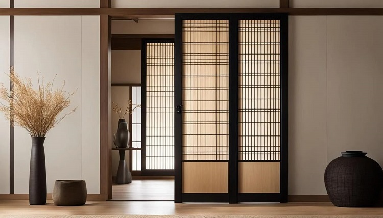 Contoh pintu minimalis Japandi, Sumber: in.pinterest.com