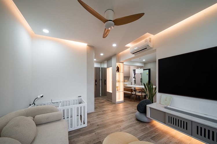 Contoh ambient lighting dari lampu plafon, Sumber: lightatelier.com.sg